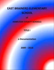 east brainerd elementary school - Hamilton County Department of ...