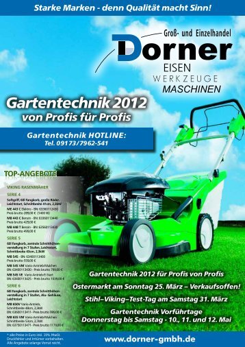 Gartentechnik 2012 - Friedrich Dorner GmbH