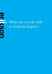 What can you do with an Erikson degree? [PDF ... - Erikson Institute