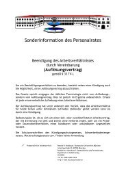 Sonderinformation des Personalrates - Personalrat der LMU