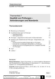 QualitÃ¤t von PrÃ¼fungen - Personalwirtschaft