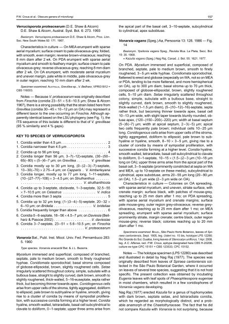 Phylogeny and taxonomy of obscure genera of microfungi - Persoonia