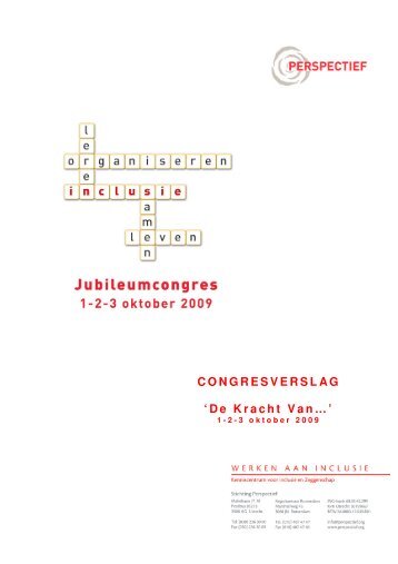 CONGRESVERSLAG 'De Kracht Vanâ¦' - Perspectief