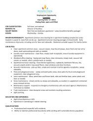 Caretaker Position - Perspectives Family Center