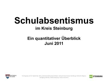 Schulabsentismus im Kreis Steinburg Ein quantitativer Ãberblick ...