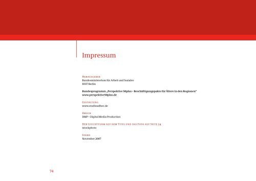 BroschÃ¼re Unternehmen mit Weitblick 2007 - Perspektive 50plus