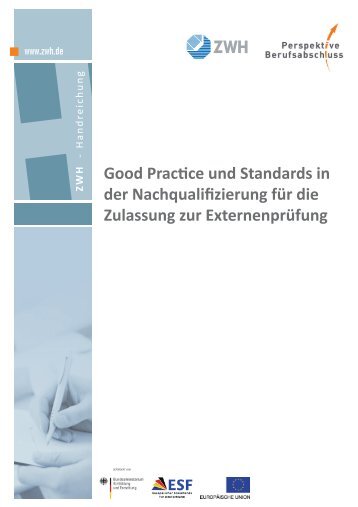 Good Practice und Standards in der Nachqualifizierung für die ...