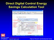 Direct Digital Control Energy Savings--Calculation Tool