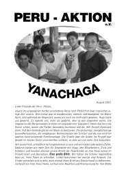 Rundbrief vom August 2007 - Peru-Aktion