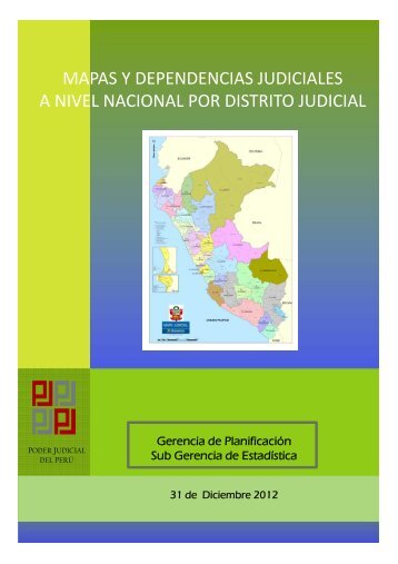 Mapa y dependencias Judiciales 2012