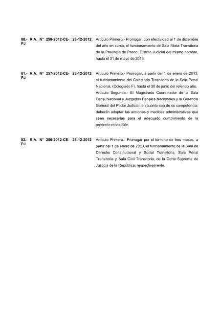 Mapa y dependencias Judiciales 2012