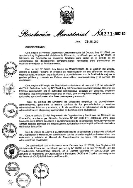 MAPRO - Manual de Procedimientos Administrativos - Portal del ...