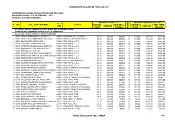 DOCENTE NOMBRADO PARA APLICATIVO PAP 2012 - Portal de ...