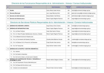 directorio de funcionarios y correos electrónicos