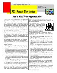 Parent Newsletter 4-12 - Peru Community Schools