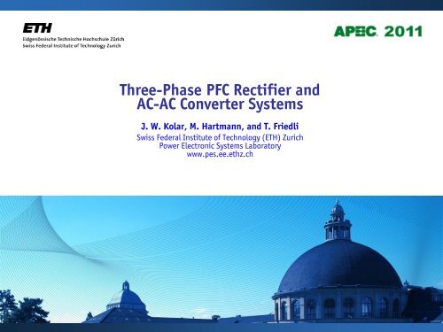 Three-Phase PFC Rectifier and AC-AC Converter Systems - Power ...