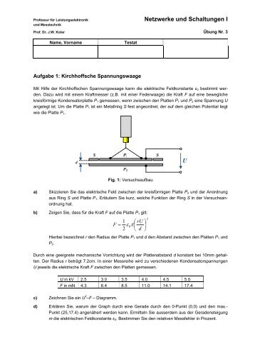 Netzwerke und Schaltungen I