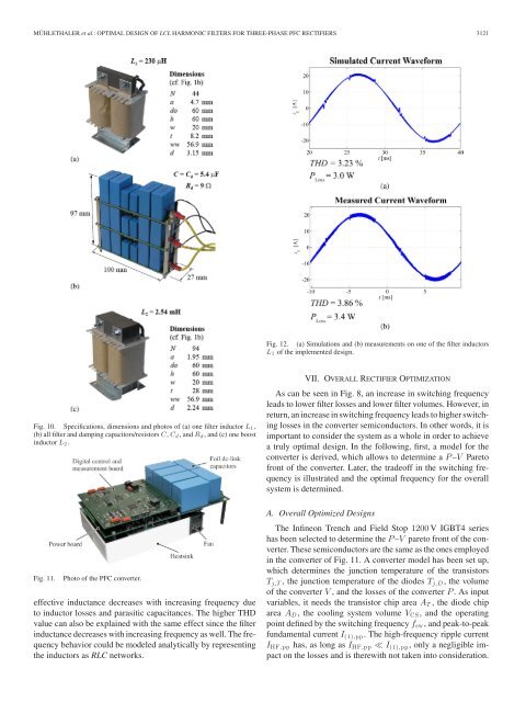 Optimal Design of LCL Harmonic Filters for Three-Phase PFC ...