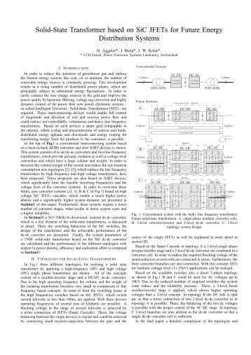 Solid-State Transformer based on SiC JFETs for Future Energy ...