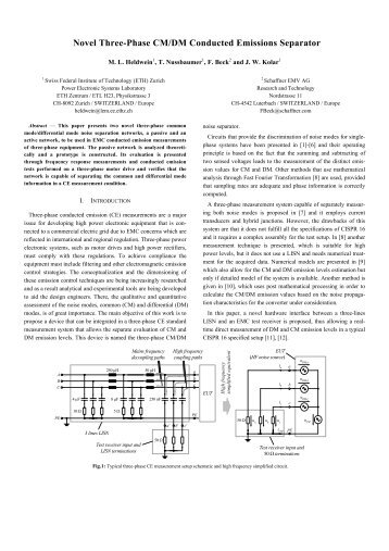 Novel Three-Phase CM/DM Conducted Emissions Separator