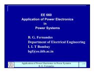 BG Fernandes Department of Electrical Engineering II T - Power ...