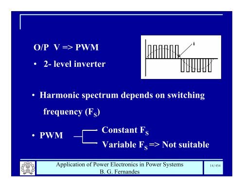 BG Fernandes Department of Electrical Engineering II T - Power ...