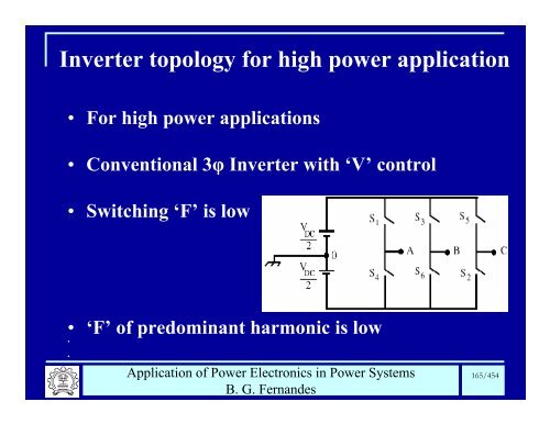 BG Fernandes Department of Electrical Engineering II T - Power ...