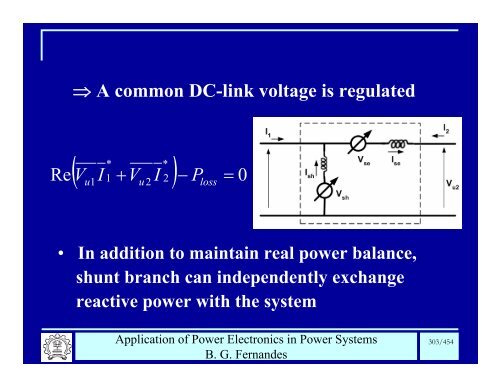 BG Fernandes Department of Electrical Engineering II T - Power ...