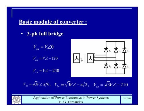 BG Fernandes Department of Electrical Engineering II T - Power ...