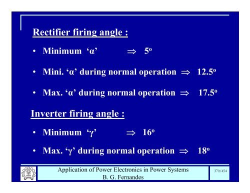 BG Fernandes Department of Electrical Engineering II T - Power ...