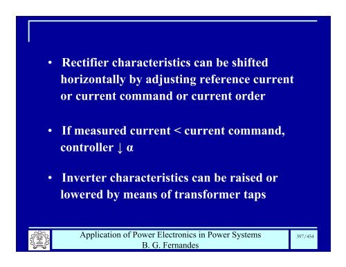 BG Fernandes Department of Electrical Engineering II T - Power ...