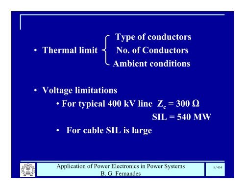 BG Fernandes Department of Electrical Engineering II T - Power ...