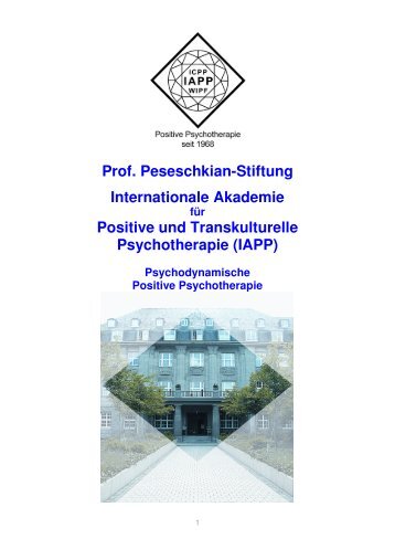 Positive-Psychotherapie - Prof. Peseschkian Stiftung