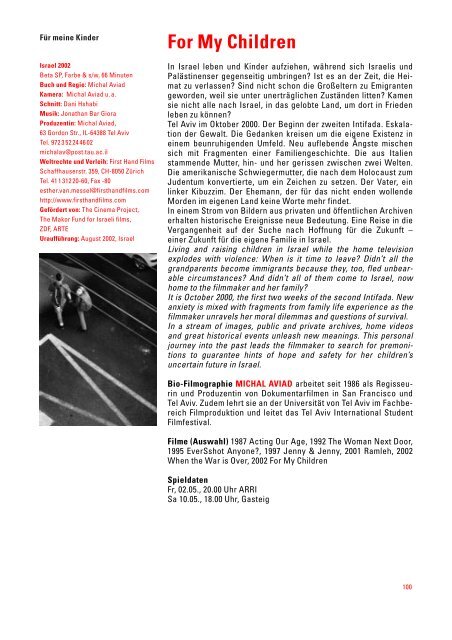 Katalog 2003 (PDF) - DOK.fest München