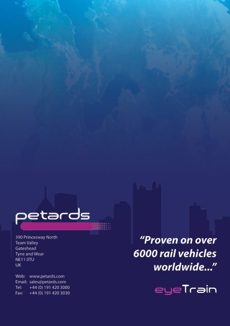 eyeTrain Brochure - Petards Group plc