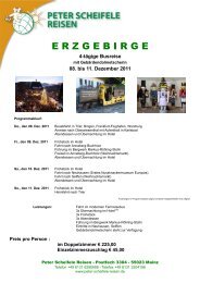 E R Z G E B I R G E - Peter Scheifele Reisen Mainz