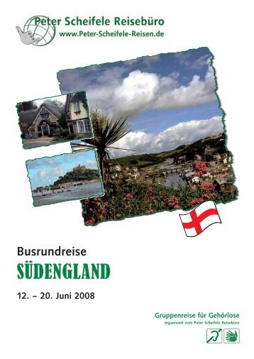 SÃDENGLAND - Peter Scheifele Reisen Mainz