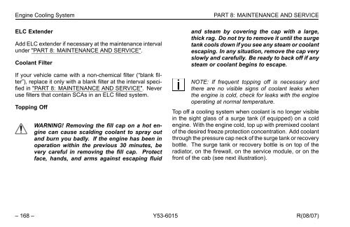 Peterbilt Model 320 Operator's Manual after 8-07 - Peterbilt Motors ...