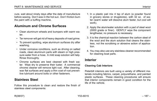 Peterbilt Model 320 Operator's Manual after 8-07 - Peterbilt Motors ...