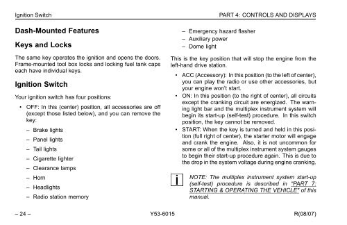 Peterbilt Model 320 Operator's Manual after 8-07 - Peterbilt Motors ...