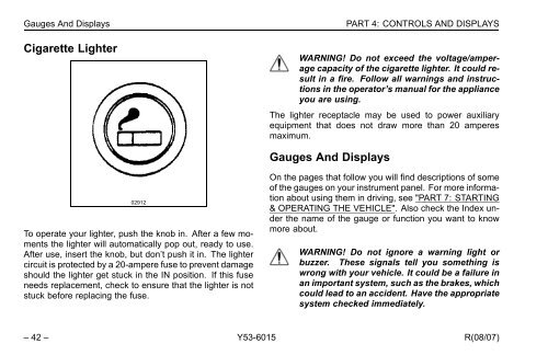 Peterbilt Model 320 Operator's Manual after 8-07 - Peterbilt Motors ...