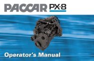 PACCAR PX-8 Operator's Manual - Peterbilt Motors Company