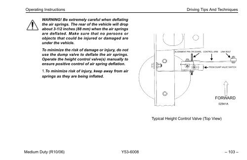 Peterbilt Medium Duty Trucks Operator's Manual after 1-07