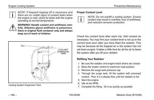 Peterbilt Medium Duty Trucks Operator's Manual after 1-07