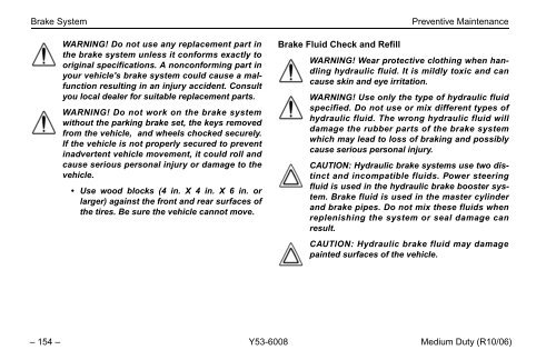 Peterbilt Medium Duty Trucks Operator's Manual after 1-07