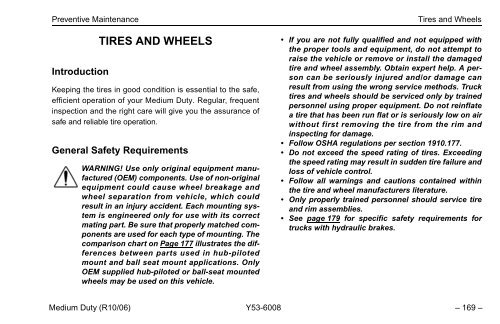 Peterbilt Medium Duty Trucks Operator's Manual after 1-07