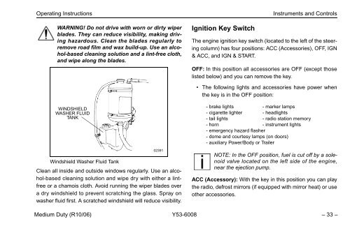 Peterbilt Medium Duty Trucks Operator's Manual after 1-07