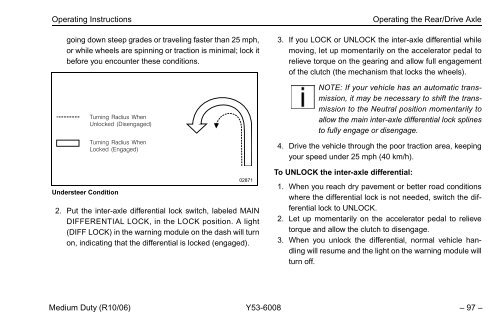 Peterbilt Medium Duty Trucks Operator's Manual after 1-07