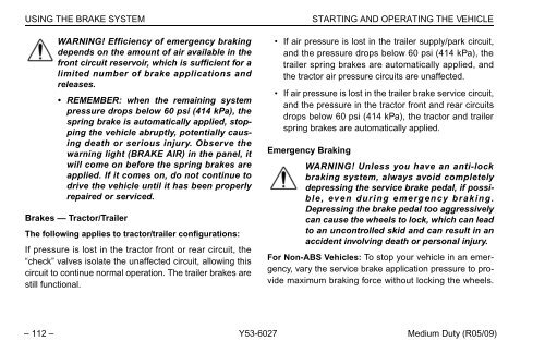 Peterbilt Medium Duty Truck Owner's Manual - Peterbilt Motors