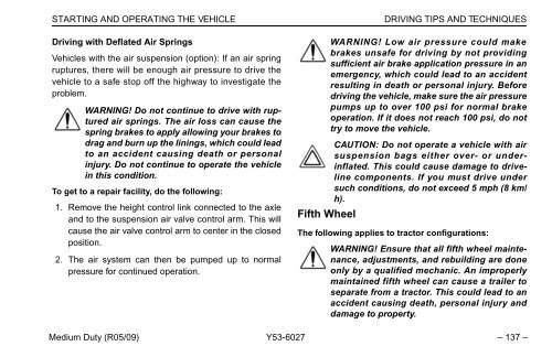 Peterbilt Medium Duty Truck Owner's Manual - Peterbilt Motors